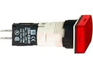 SCHNEIDER ELECTRIC Ø16 mm komplet. Rød kvadratisk signal lampe. 12-24 V AC DC