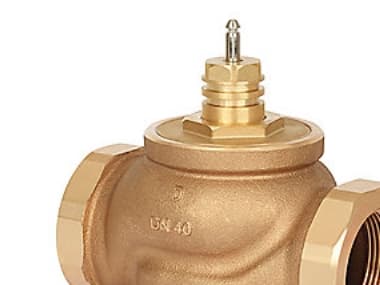 DANFOSS VRB2-15, 2 vejs, rødgods. PN 16 med udvendigt gevind, til motortyper AMV(E) 435.