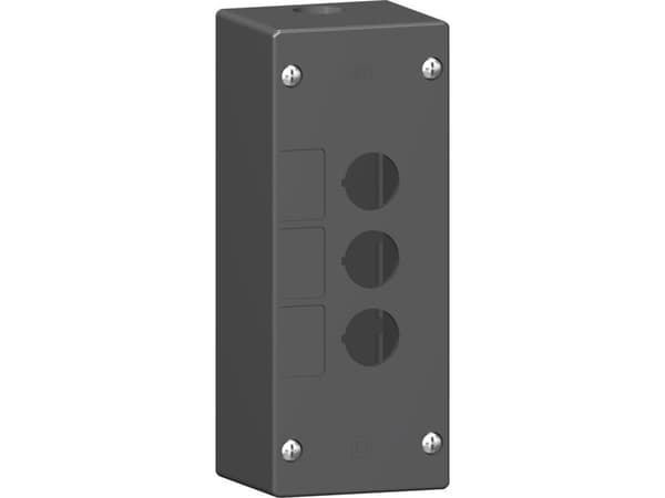 Trykknapbox tom m/3 hul aggresivt miljø