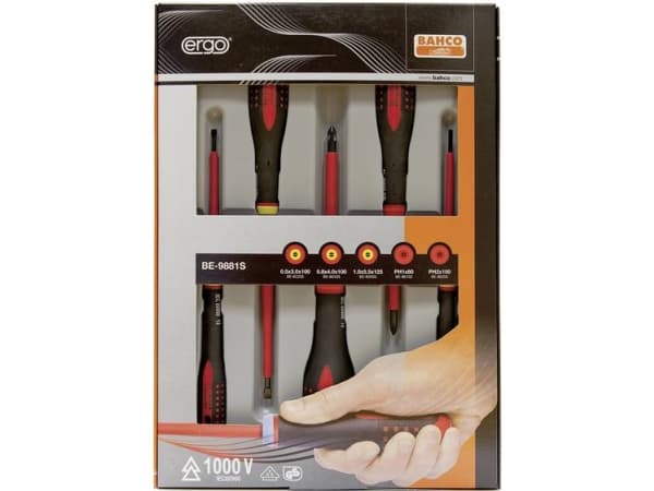 Bahco BE-9881S, 175 mm, 365 mm, 38 mm, 450 g, Svart, Röd, Grå