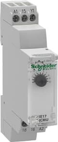 Miniatyrbild 1 av 5: SCHNEIDER ELECTRIC Tidsrelä för fördröjd frånkoppling m/kont. tidsintervall 1växel kontakt tidsintervall 1s-100h 24-240V AC/DC