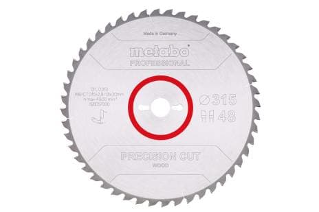 Metabo 628057000, MDF, Plywood, Trä, 31,5 cm, 3 cm, Tungsten Carbide Tipped (TCT), 1,8 mm, 2,8 mm
