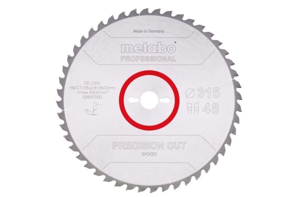 Metabo 628057000, MDF, Plywood, Trä, 31,5 cm, 3 cm, Tungsten Carbide Tipped (TCT), 1,8 mm, 2,8 mm
