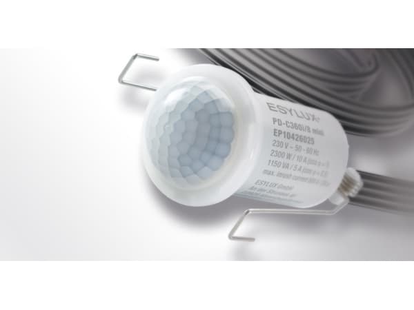 ESYLUX EP10426155, Langaton, Katto, Sisätila, Valkoinen, IP55, 5 lx