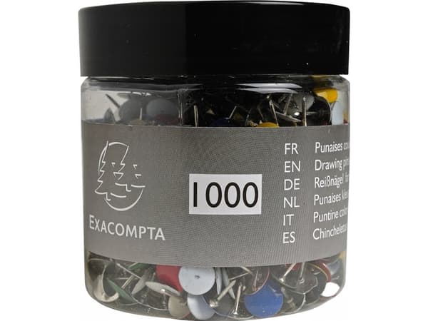 Markers exacompta, flera färger, låda med 1000 st.