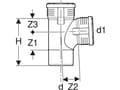 Miniatyrbilde 3 av 5: Geberit 390.555.14.1, 87,5°, 212 mm