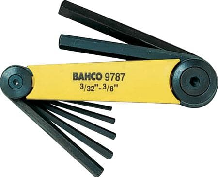 Bahco skiftnyckelsats BE-9787 3/32-3/8"