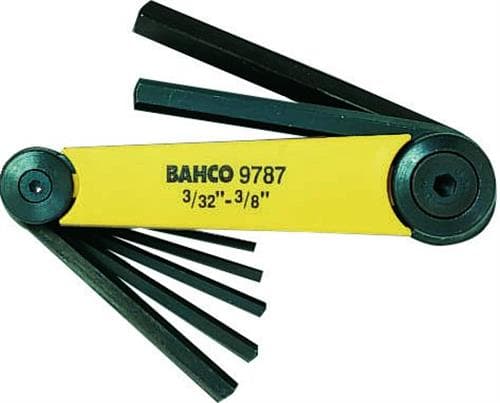 Bahco skiftnyckelsats BE-9787 3/32-3/8"