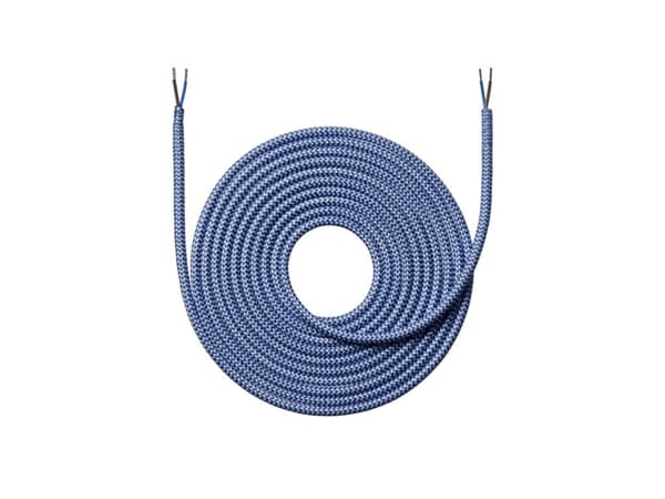 STOFLEDNING - 4,0 METER ZIGZAG MØRKEBLÅ