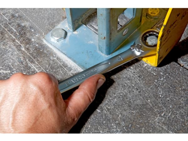 Bahco Spärrkombinyckel, mm, 13 mm, Krom, Kromlegerat stål, Krom, Matt, 15°
