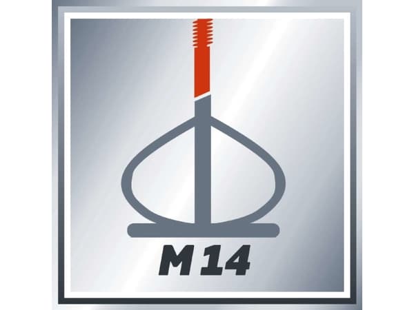 Einhell TE-MX 1600-2 CE, Mørtel, Maling, Pulver, Sort, Rød, M14, Ergonomisk, 750 RPM, 1600 W