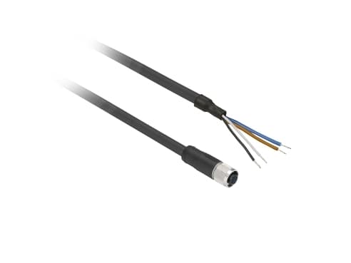 Anturin kaapeli PVC M12 4-napainen naaras suora 10 metriä XZCPV1141L10
