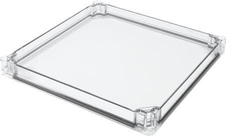 Vægskab Ensto Cubo C og P låg, läpinäkyvä, Polykarbonaatti 300 x 300 x 30 mm, ekskl. Skruer