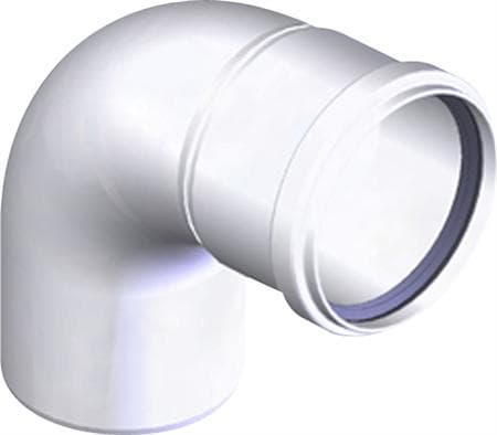 80/125 Metalbestos ConneXt vinkelstykke 87° PP/Alu