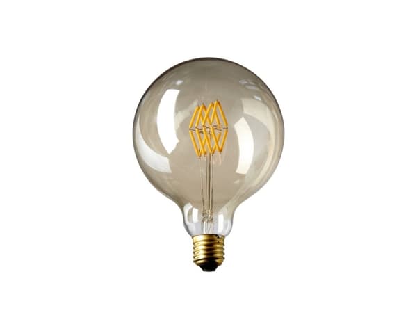 LED 3W DEKOPÆRE GLOBE Ø125 H170GYLDENT GLAS