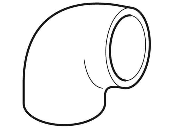 Taivutus geberit peh 88,5° 63 mm
