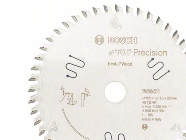 Bosch RUNDSAVKLINGE TOP WOOD 165X20MM 48T
