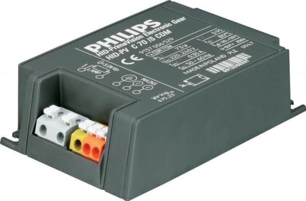 Philips HID-PV C 70 /S CDM 220-240V 50/60Hz, Ballast, Grå, AC, 220-240 V, 50 - 60 hz, 216 g