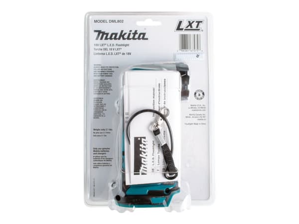Makita DEADML802, LED, 1 lamppu(a), 930 g, Musta, Turkoosi