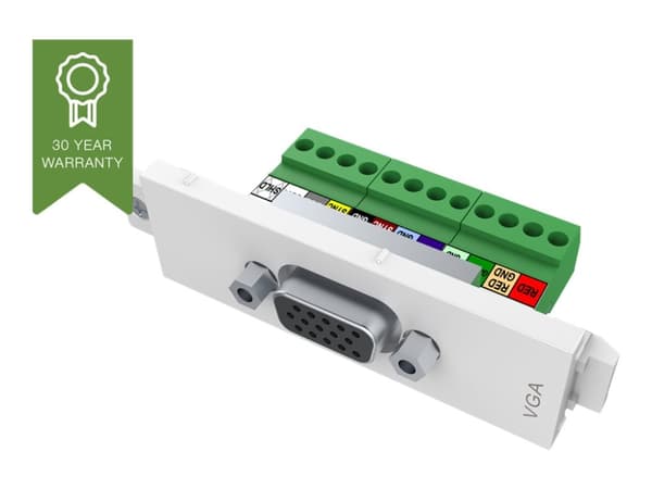 VISION TechConnect 3 VGA female module - Modulkontaktplatta med insnäppsfästen - HD-15