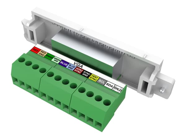 VISION TechConnect 3 VGA female module - Modulkontaktplatta med insnäppsfästen - HD-15