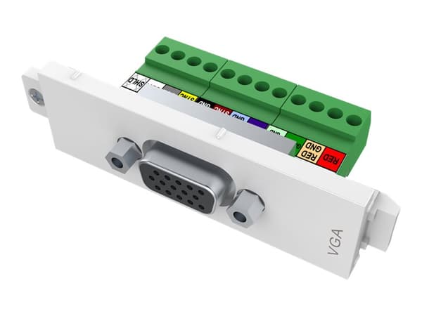 VISION TechConnect 3 VGA female module - Modulkontaktplatta med insnäppsfästen - HD-15