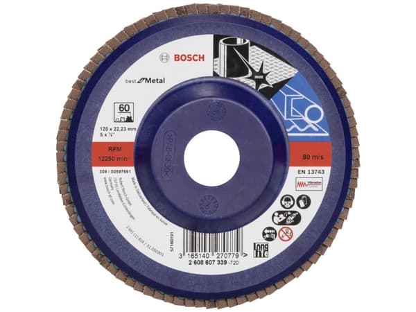 Bosch-tarvikkeet 2608607339 Lamelskiver Halkaisija 125 mm N/A 1 stk 1 stk