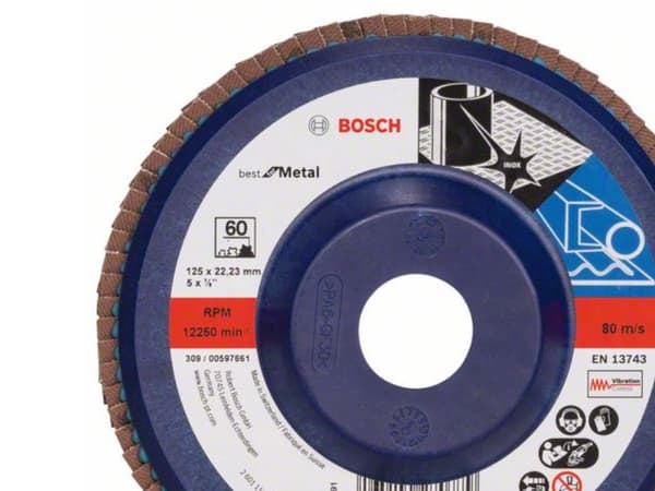 Bosch-tarvikkeet 2608607339 Lamelskiver Halkaisija 125 mm N/A 1 stk 1 stk