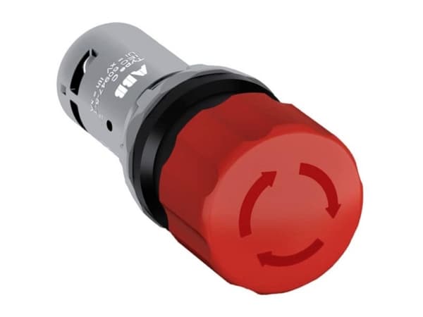 ABB Ø22 mm komplet. Nødstop Ø 30 mm tryk drej. 2NC