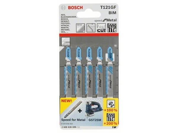 Bosch Accessories 2608636696 Jigsaw klinge T 121 GF 5 stk