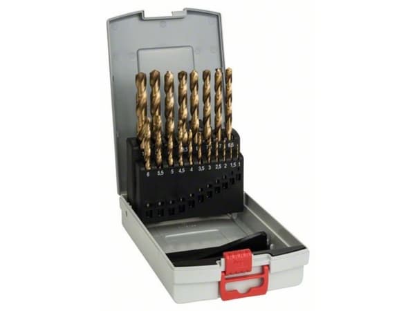 Bosch HSS-TiN, DIN 338 - Borsett - for metall - 19 deler