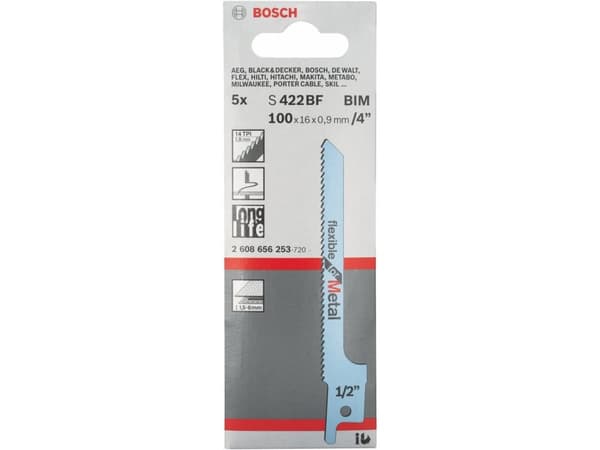 Bosch BAJONETSAVKLINGE S 522 BF 5 STK BIMETAL BIMETALLI