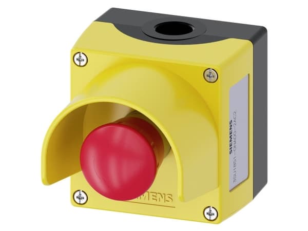 Siemens 3SU1851-0NA00-2AC2 Kabinet med beskyttelseskrave (L x B x H) 89.4 x 85 x 112.5 mm Gul 1 stk