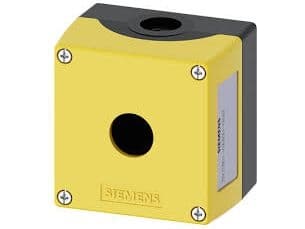 Siemens 3SU1801-0AA00-0AA2 Tomt hus 1 installationspunkt (L x B x K) 85 x 85 x 64 mm Gul 1 stk
