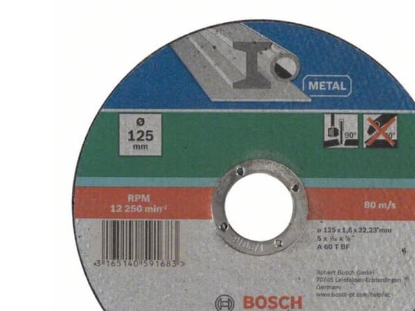 Bosch Skärsax metall 125X1,6MM LIGE