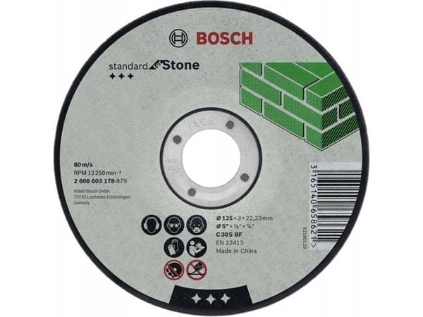 Bosch Stone Cutting Disc Bosch 125X3x22.23