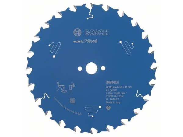 Bosch RUNDSAVKLINGE 184X16X2,6MM 24T EXP WOOD