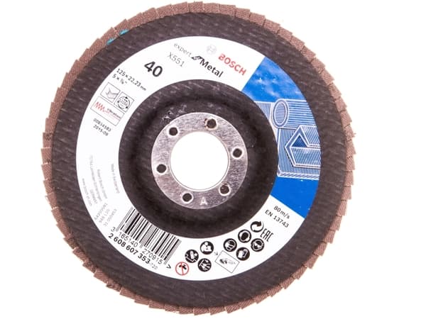 Bosch Tillbehör 2608607353 Lamelslibeskive Diameter 125 mm Diameter indv. 22.23 mm N/A 1 stk