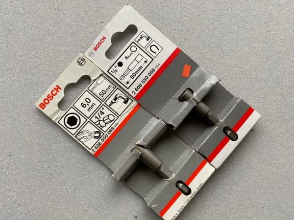 Bosch Accessories Bosch Power Tools 2608550069 Sokkel montering 6 mm Drev (skruetrækker) 1/4 (6,3 mm) 50 mm 1 stk