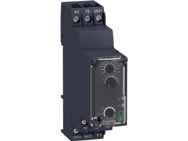 Schneider Electric Schneider Electric Tidsrelä Monofunktionellt 1 st Tidsintervall: 0,05 s - 300 h 2 x omkopplare