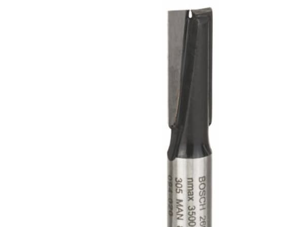 Bosch Standard for Wood - Rutertupp - for kryssfinér, bløtt tre, løvtre, medium-density fibreboard (MDF), sponplater - Straight - 8 mm - cylindrical