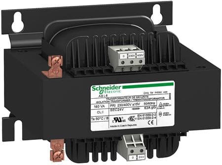 Schneider 1-fase transformator 1000VA 230 (400)V/230V (ABL6TS100U)