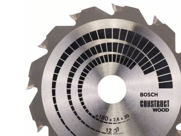 Bosch RUNDSAVKLINGE CONSTRUCT 180X2,6X30MM 12T