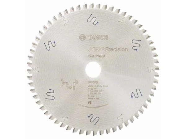 Bosch RUNDSAVKLINGE TOP PREC 254X2,3X30MM 60T
