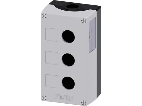 Siemens 3SU1803-0AA00-0AB1 Tomt hus 3 asennuspaikkaa (L x B x K) 154 x 85 x 64 mm Tom Grå 1 stk