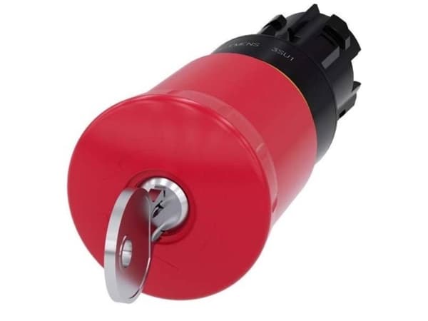 Nødstop 22mm rund plast rød SSG10
