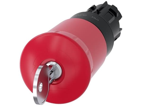 Nødstop 22mm rund plast rød SSG10