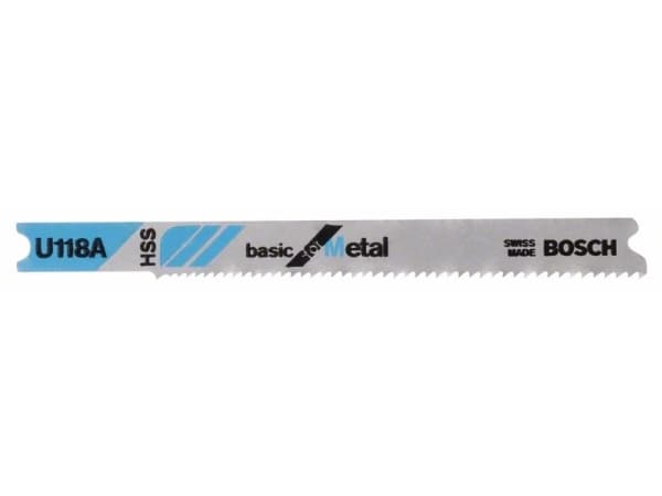 Bosch Accessories 2608631511 Stiksavsklinge U 118 A Basic for Metal 3 stk