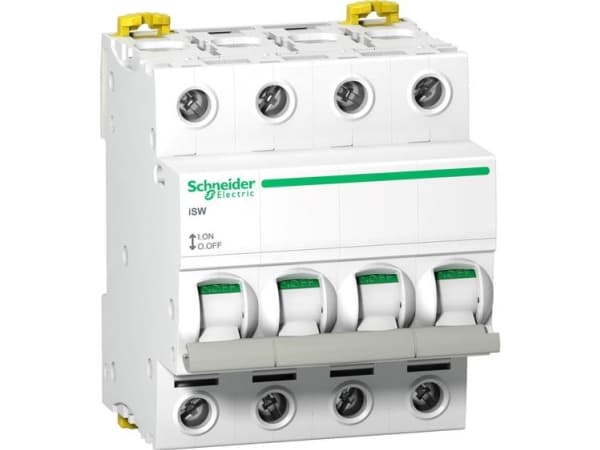 Schneider Electric A9S65463, Frånskiljare, Vit, IP20, 72 mm, 73 mm, 85 mm