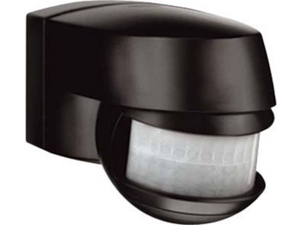 ESYLUX MD 120, Vegg, Sort, IP44, 2000 lx, 2,5 m, 120°